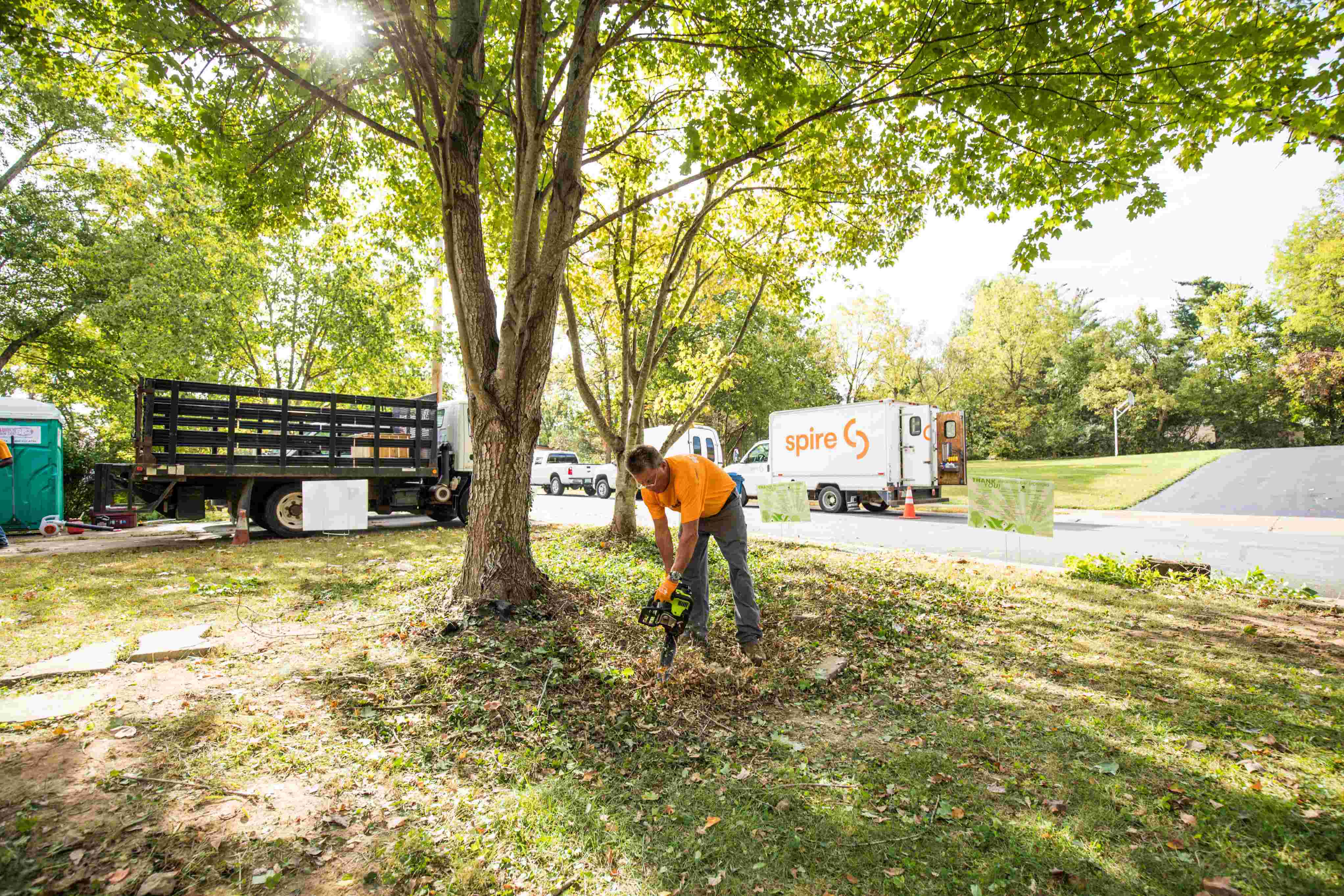 Spire employee volunteering