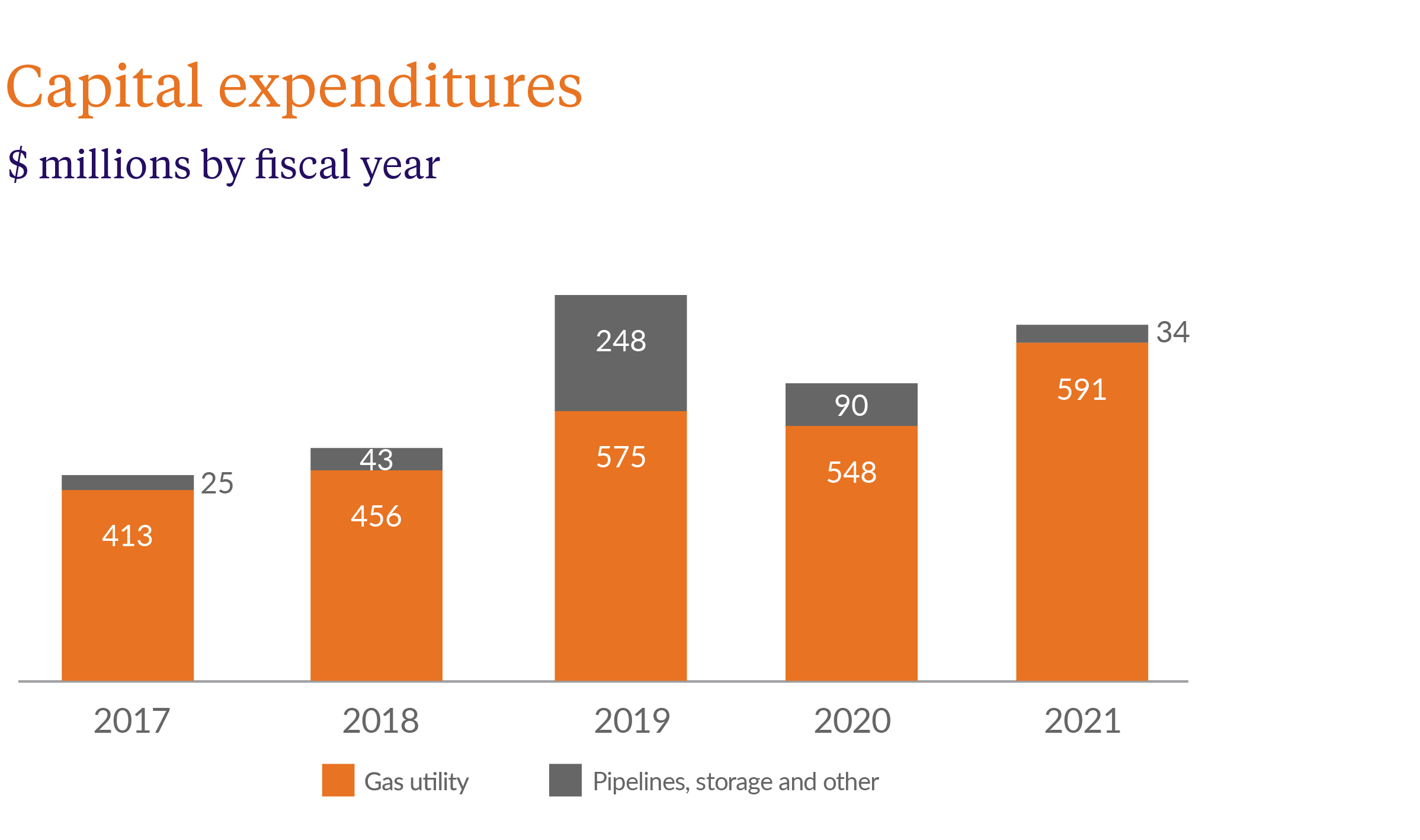 FY21 Capital expenditures chart