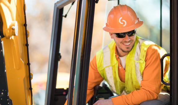 Spire employee operating equipment