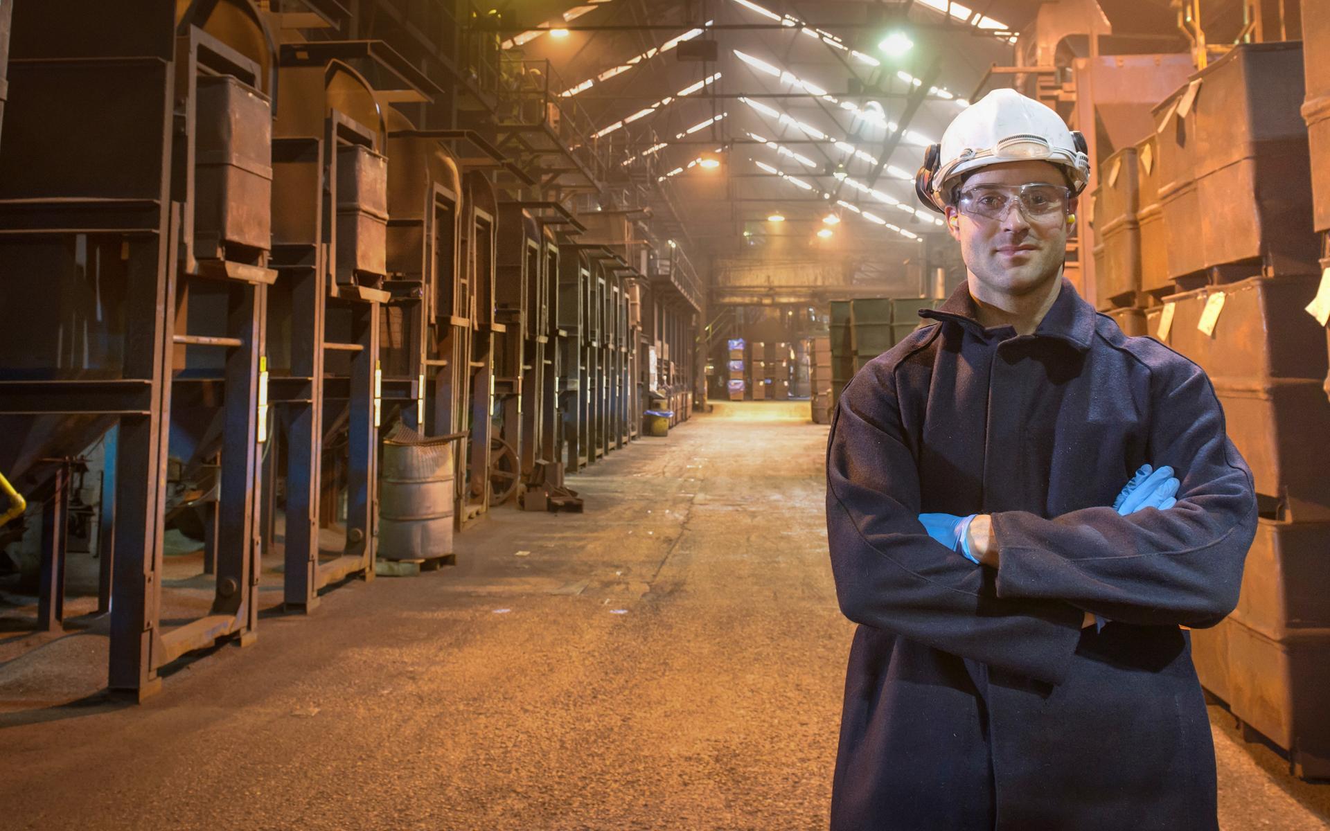 Man in factory