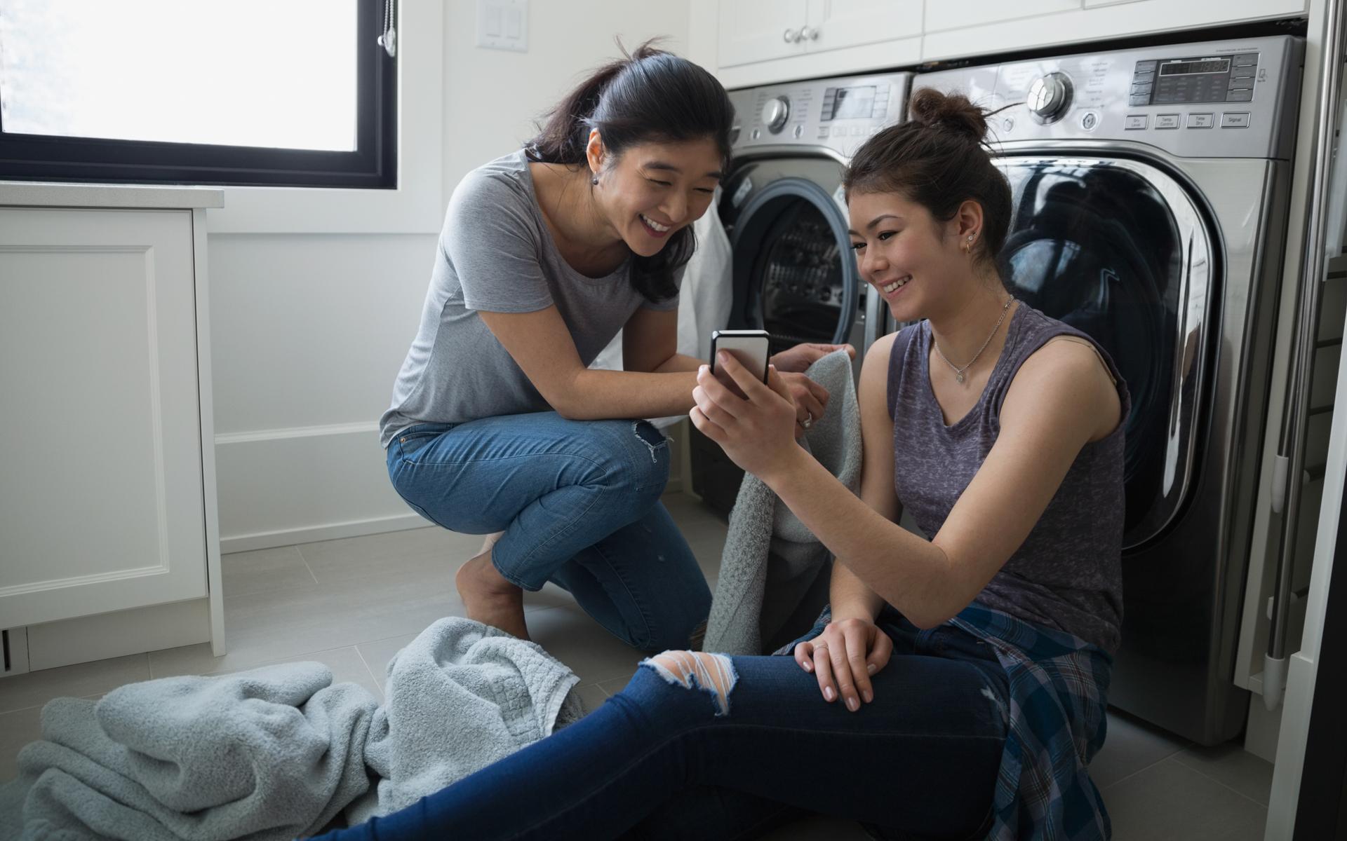 Women looking at phone
