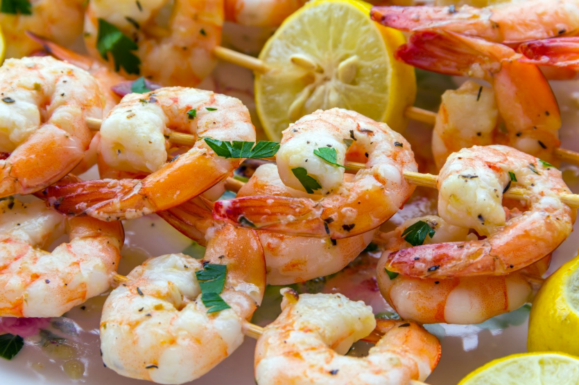 Image of shrimp skewers 