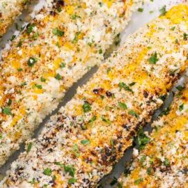 street corn on a plate