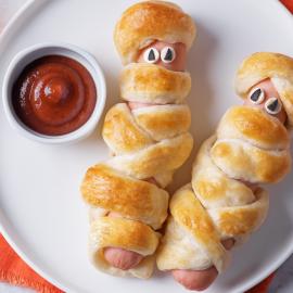 Image of mummy hot dogs